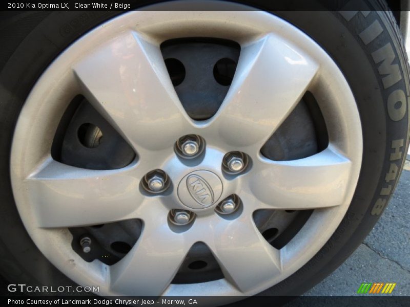 Clear White / Beige 2010 Kia Optima LX