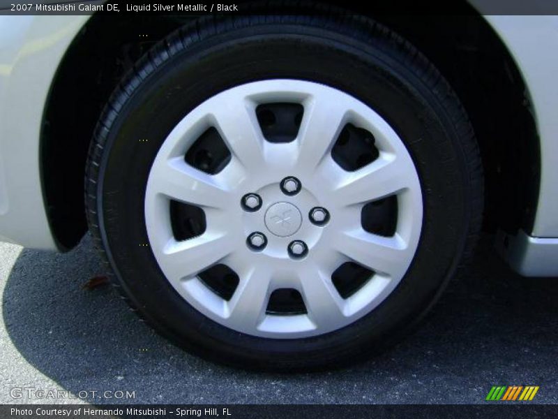 Liquid Silver Metallic / Black 2007 Mitsubishi Galant DE