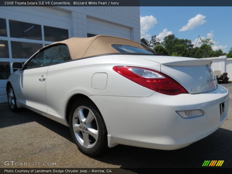 Blizzard White Pearl / Ivory 2008 Toyota Solara SLE V6 Convertible