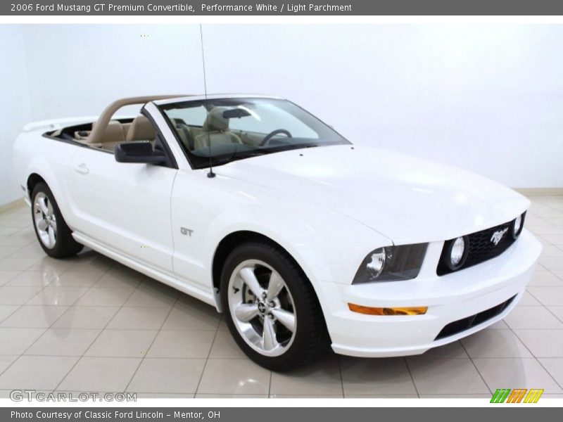 Performance White / Light Parchment 2006 Ford Mustang GT Premium Convertible