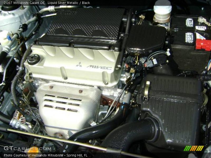 Liquid Silver Metallic / Black 2007 Mitsubishi Galant DE