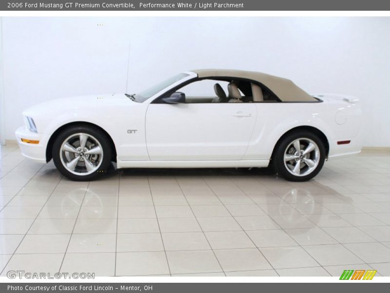 Performance White / Light Parchment 2006 Ford Mustang GT Premium Convertible