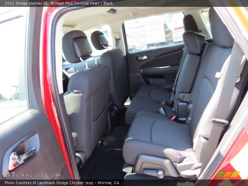 Brilliant Red Tri-Coat Pearl / Black 2012 Dodge Journey SE