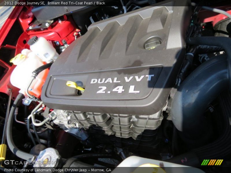 Brilliant Red Tri-Coat Pearl / Black 2012 Dodge Journey SE