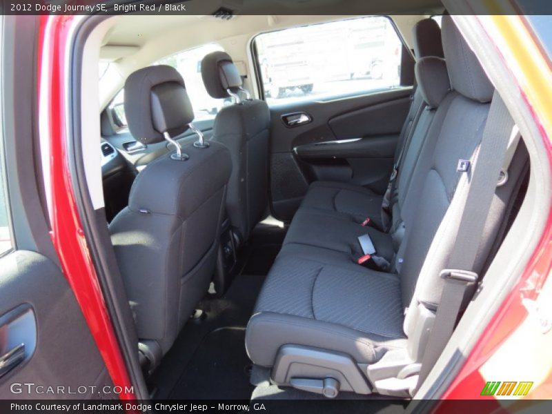 Bright Red / Black 2012 Dodge Journey SE