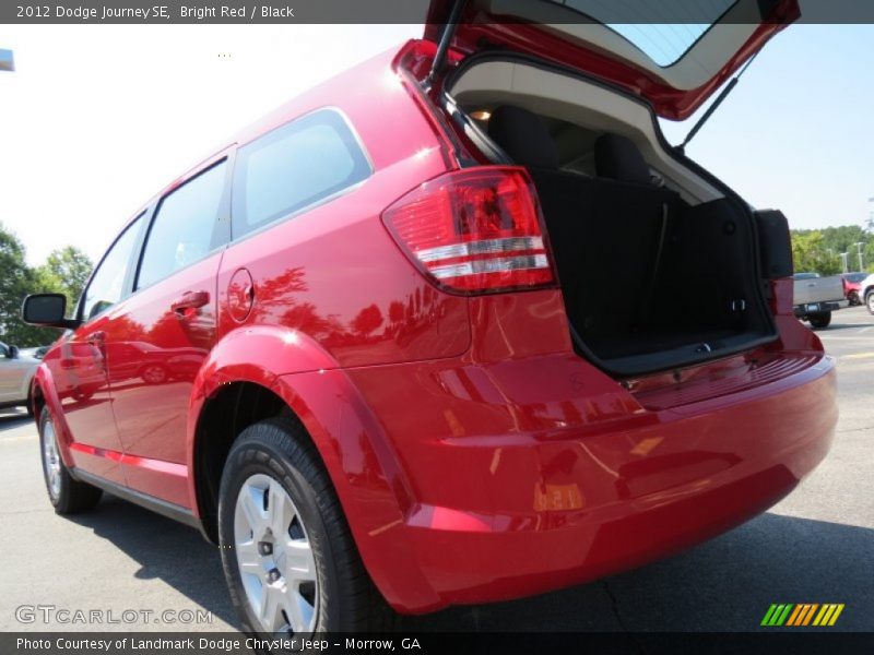 Bright Red / Black 2012 Dodge Journey SE