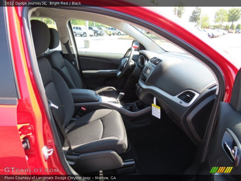 Bright Red / Black 2012 Dodge Journey SE