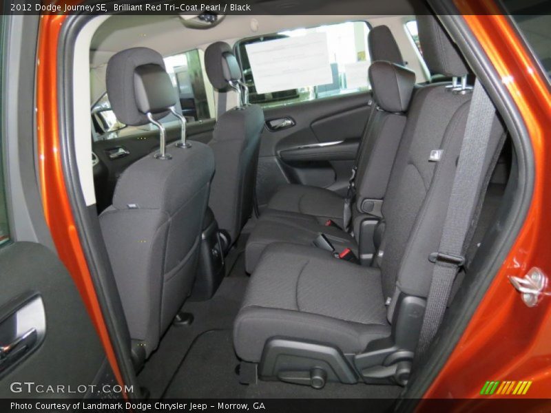 Brilliant Red Tri-Coat Pearl / Black 2012 Dodge Journey SE