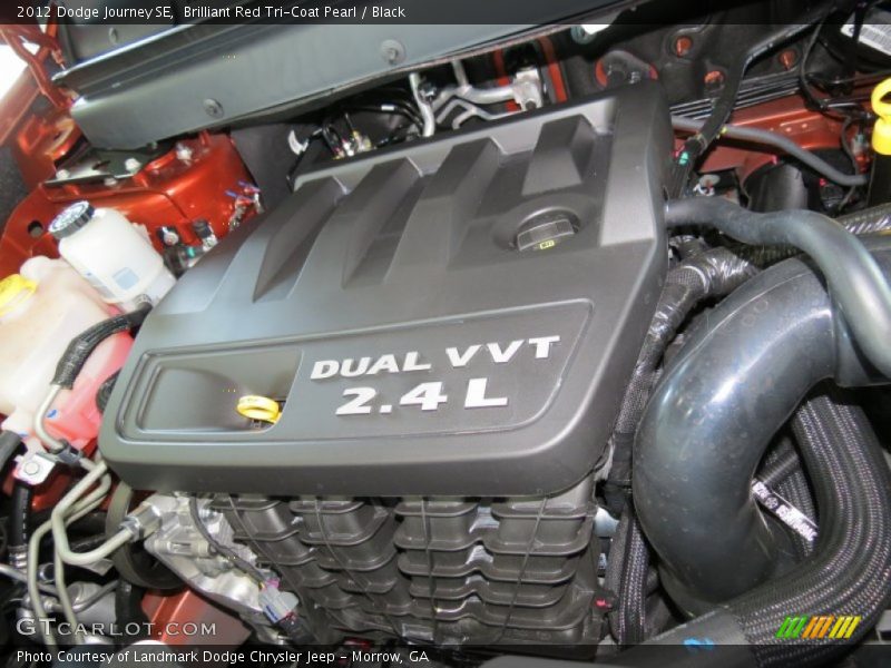 Brilliant Red Tri-Coat Pearl / Black 2012 Dodge Journey SE