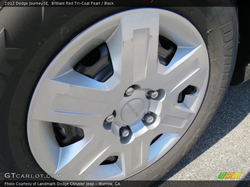 Brilliant Red Tri-Coat Pearl / Black 2012 Dodge Journey SE