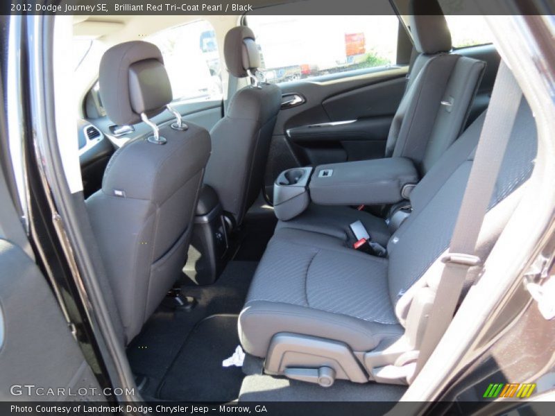 Brilliant Red Tri-Coat Pearl / Black 2012 Dodge Journey SE