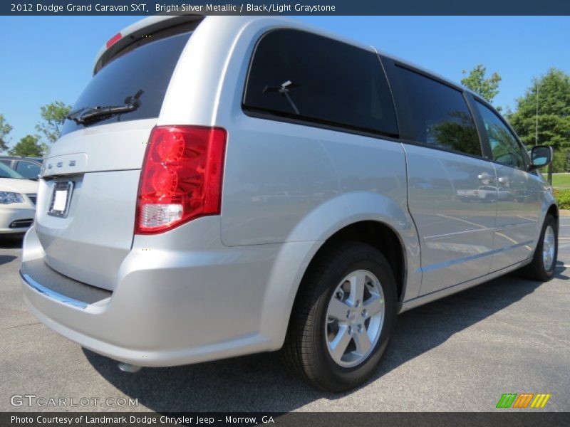 Bright Silver Metallic / Black/Light Graystone 2012 Dodge Grand Caravan SXT