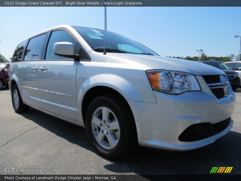 Bright Silver Metallic / Black/Light Graystone 2012 Dodge Grand Caravan SXT