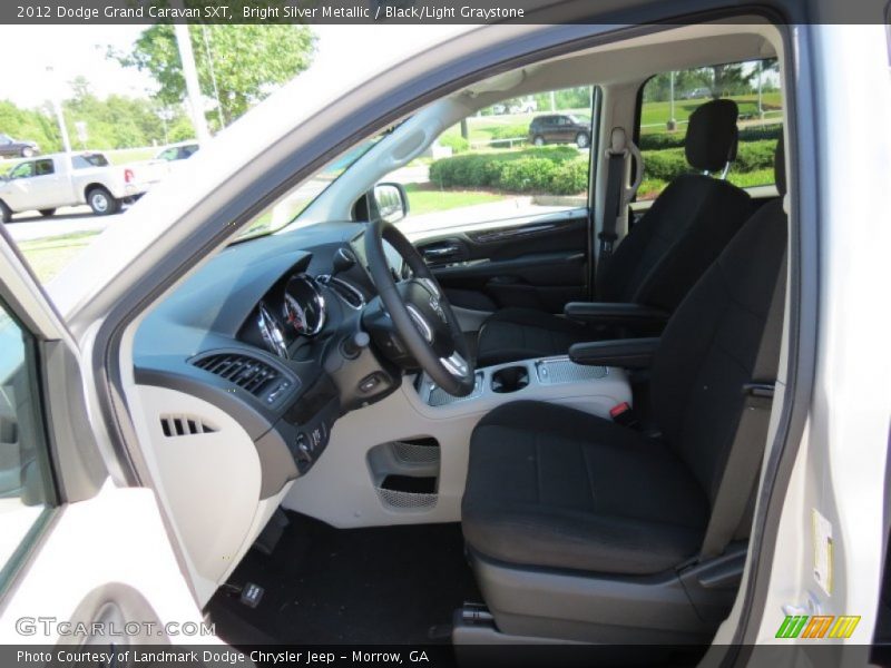 Bright Silver Metallic / Black/Light Graystone 2012 Dodge Grand Caravan SXT