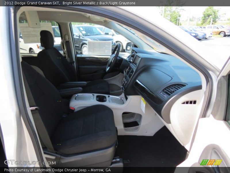 Bright Silver Metallic / Black/Light Graystone 2012 Dodge Grand Caravan SXT