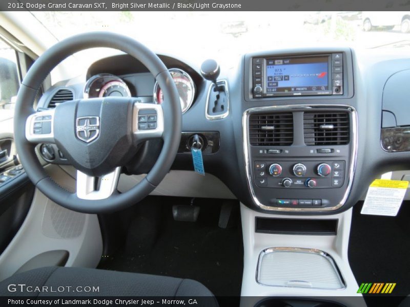 Bright Silver Metallic / Black/Light Graystone 2012 Dodge Grand Caravan SXT