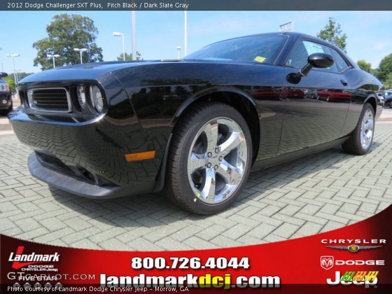 Pitch Black / Dark Slate Gray 2012 Dodge Challenger SXT Plus
