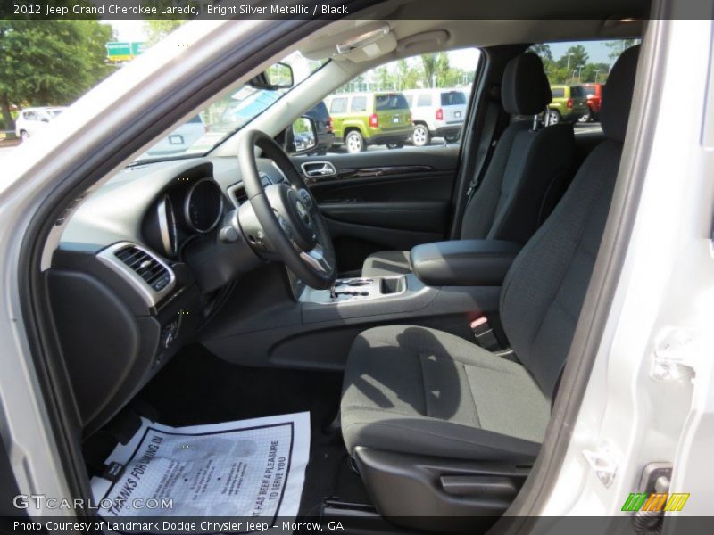 Bright Silver Metallic / Black 2012 Jeep Grand Cherokee Laredo