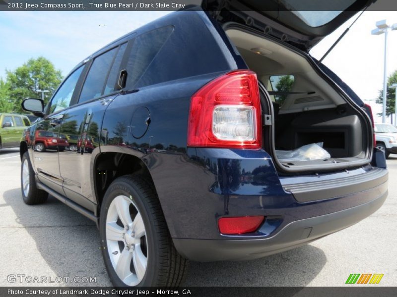 True Blue Pearl / Dark Slate Gray 2012 Jeep Compass Sport
