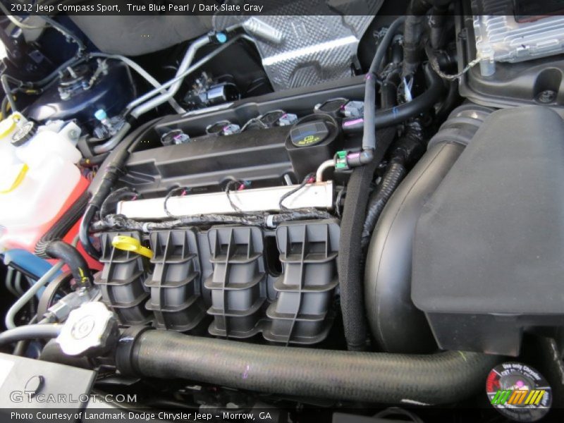True Blue Pearl / Dark Slate Gray 2012 Jeep Compass Sport