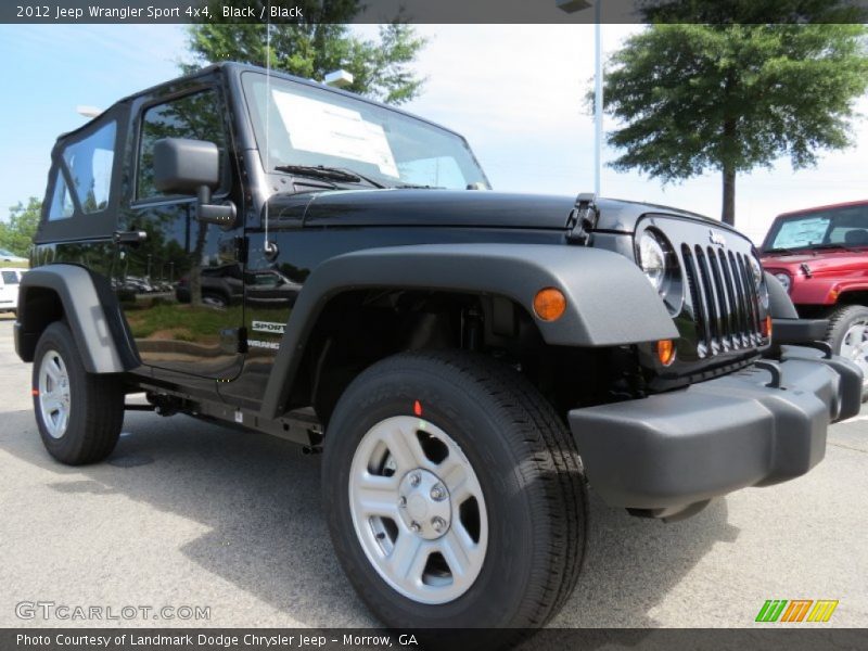 Black / Black 2012 Jeep Wrangler Sport 4x4