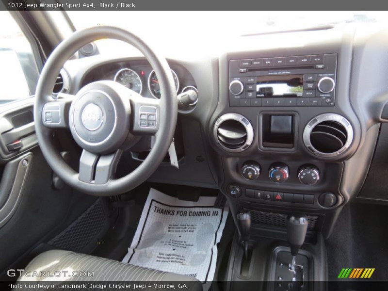 Black / Black 2012 Jeep Wrangler Sport 4x4