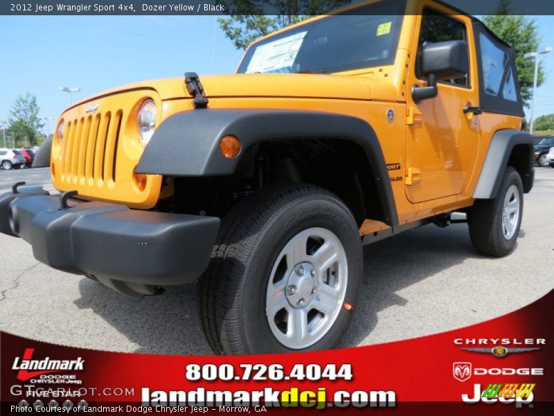 Dozer Yellow / Black 2012 Jeep Wrangler Sport 4x4