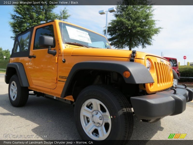 Dozer Yellow / Black 2012 Jeep Wrangler Sport 4x4
