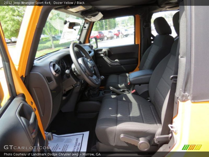 Dozer Yellow / Black 2012 Jeep Wrangler Sport 4x4