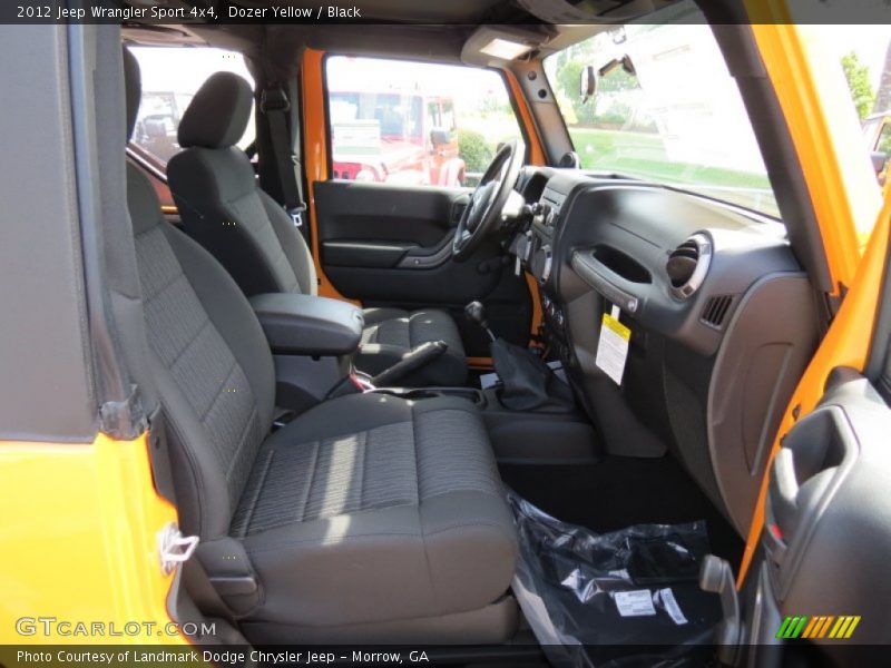 Dozer Yellow / Black 2012 Jeep Wrangler Sport 4x4