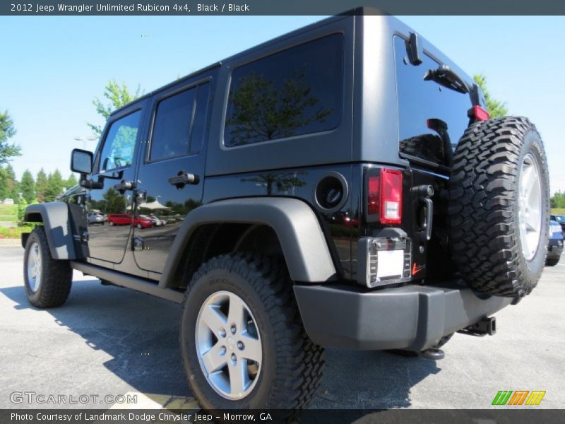 Black / Black 2012 Jeep Wrangler Unlimited Rubicon 4x4