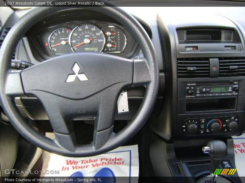 Liquid Silver Metallic / Black 2007 Mitsubishi Galant DE