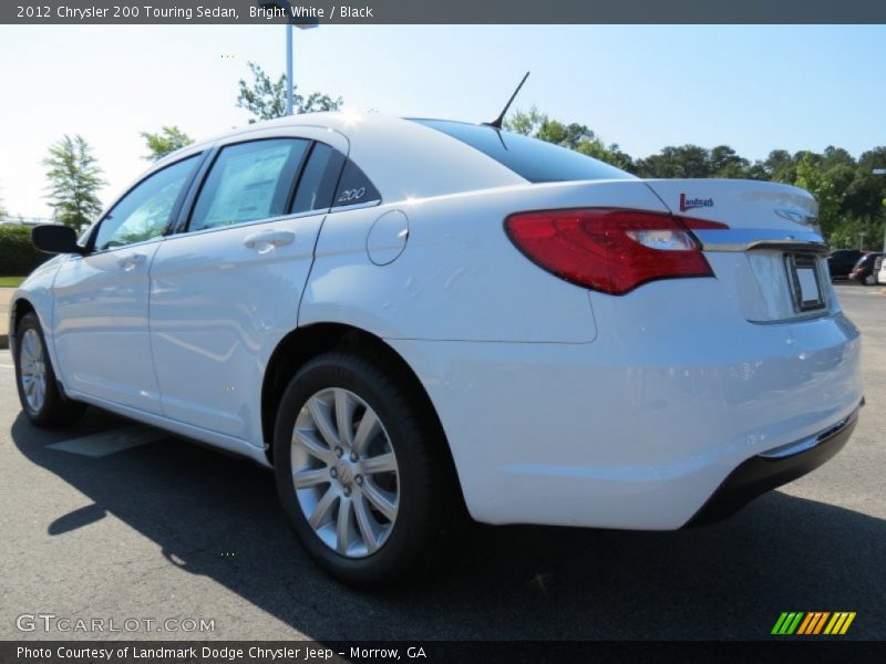 Bright White / Black 2012 Chrysler 200 Touring Sedan