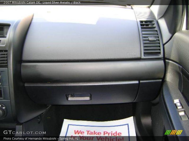 Liquid Silver Metallic / Black 2007 Mitsubishi Galant DE
