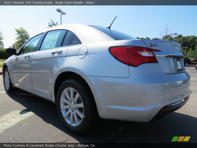 Bright Silver Metallic / Black 2012 Chrysler 200 Touring Sedan