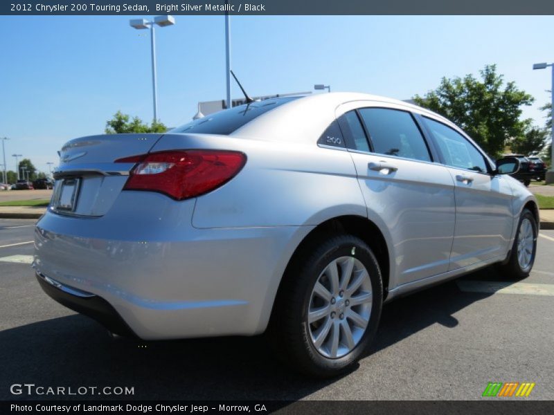 Bright Silver Metallic / Black 2012 Chrysler 200 Touring Sedan