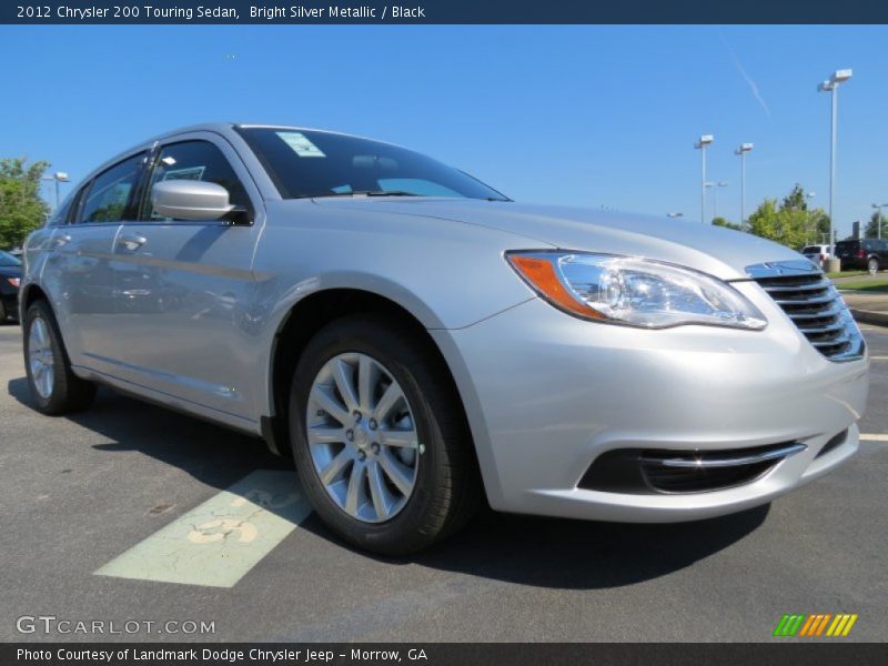 Bright Silver Metallic / Black 2012 Chrysler 200 Touring Sedan