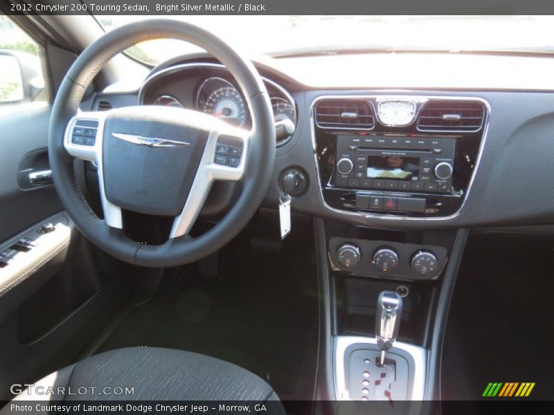 Bright Silver Metallic / Black 2012 Chrysler 200 Touring Sedan
