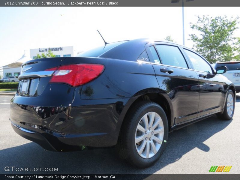 Blackberry Pearl Coat / Black 2012 Chrysler 200 Touring Sedan