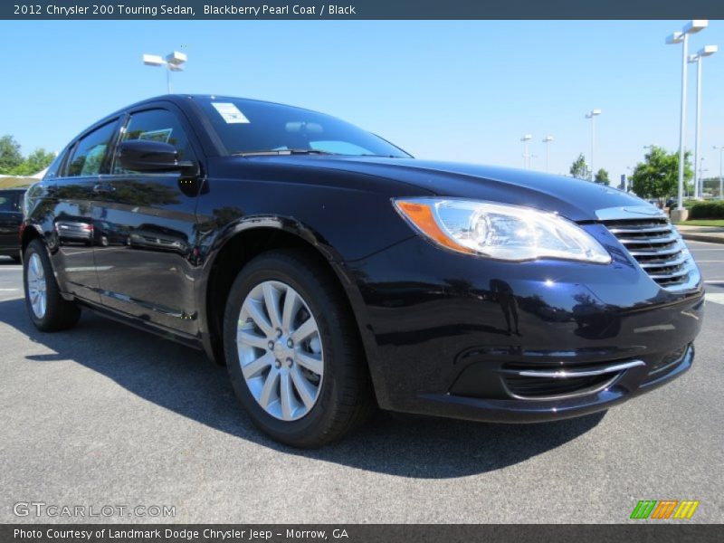 Blackberry Pearl Coat / Black 2012 Chrysler 200 Touring Sedan