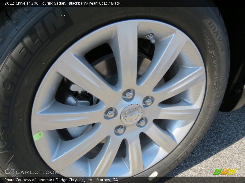 Blackberry Pearl Coat / Black 2012 Chrysler 200 Touring Sedan