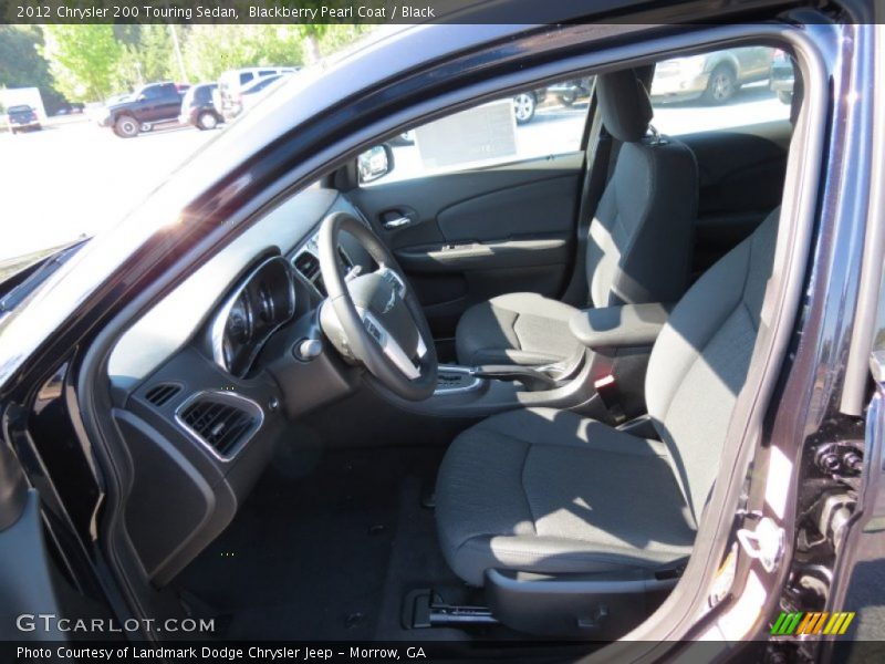 Blackberry Pearl Coat / Black 2012 Chrysler 200 Touring Sedan