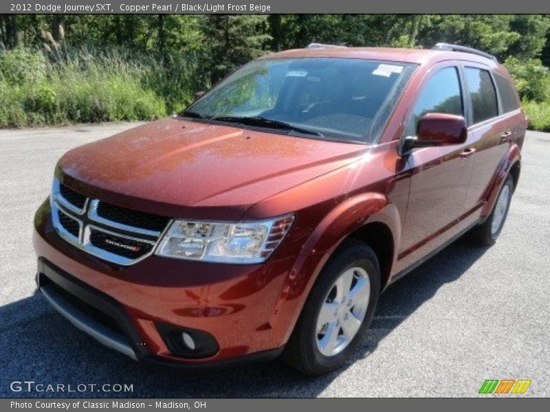 Copper Pearl / Black/Light Frost Beige 2012 Dodge Journey SXT