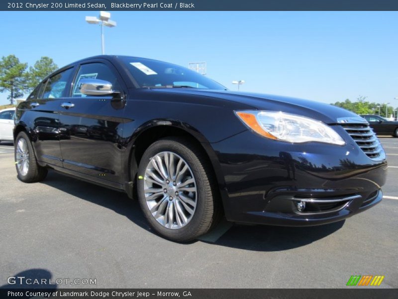 Blackberry Pearl Coat / Black 2012 Chrysler 200 Limited Sedan