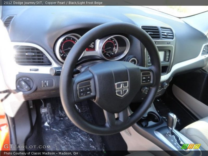 Copper Pearl / Black/Light Frost Beige 2012 Dodge Journey SXT