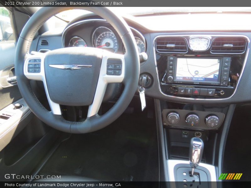 Blackberry Pearl Coat / Black 2012 Chrysler 200 Limited Sedan