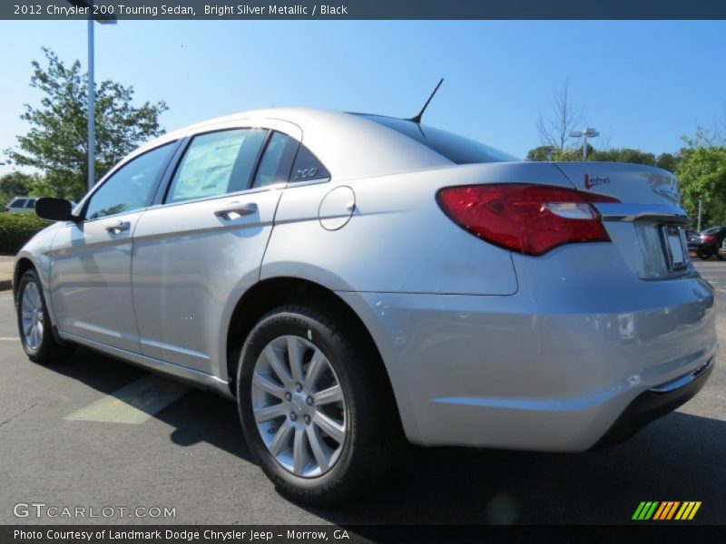 Bright Silver Metallic / Black 2012 Chrysler 200 Touring Sedan