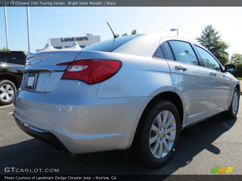 Bright Silver Metallic / Black 2012 Chrysler 200 Touring Sedan