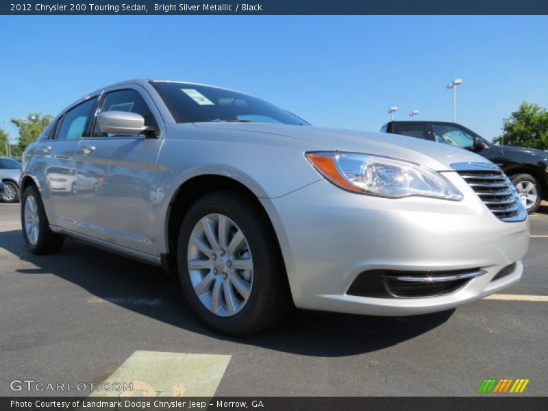 Bright Silver Metallic / Black 2012 Chrysler 200 Touring Sedan