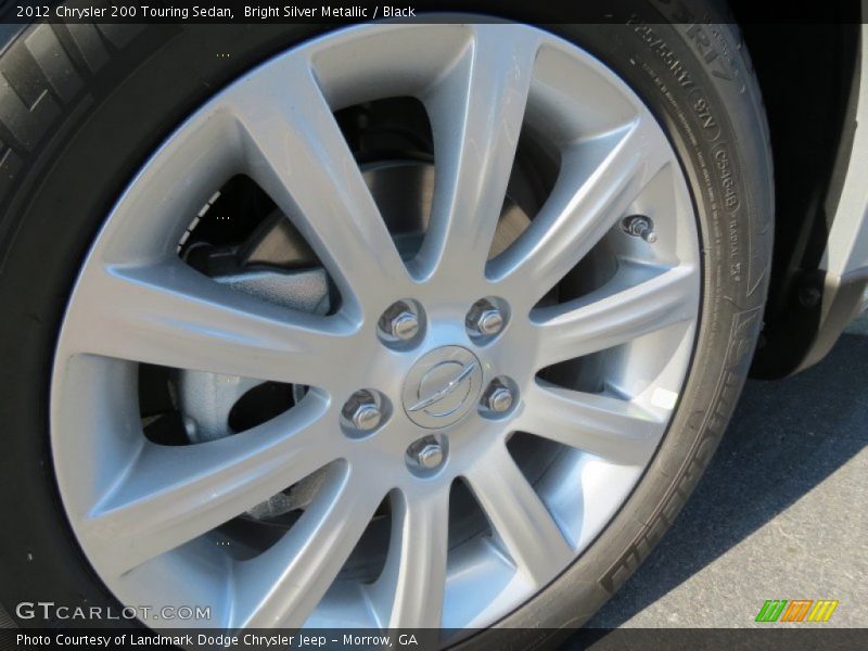 Bright Silver Metallic / Black 2012 Chrysler 200 Touring Sedan